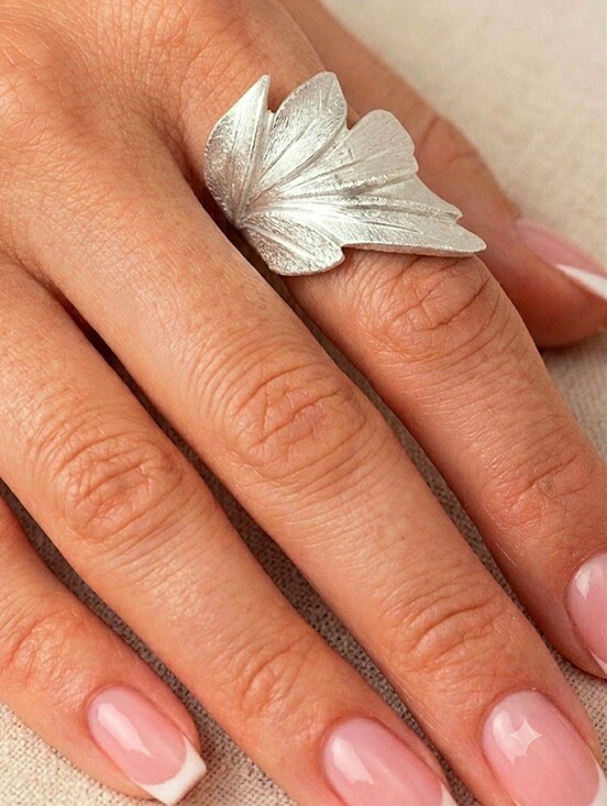 Jewelry - 925 Vintage Sterling Silver JCM Italy Jacmel Leaf Ring ~ Heavy 10 Grams